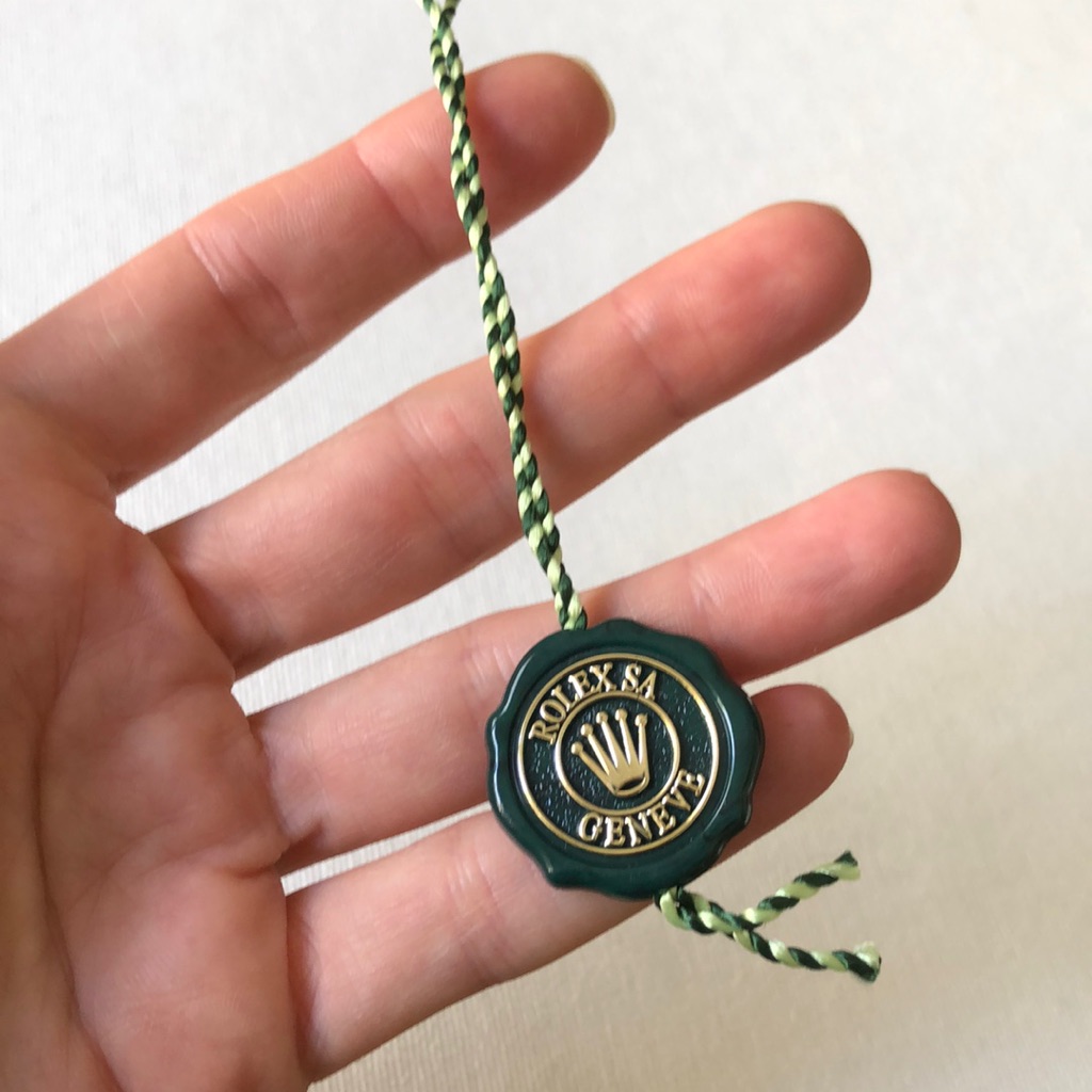 Rolex Green  Gold Hang Tag